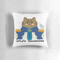 Catadin Stormblessed Pillow featuring a cat design inspired by the character Kaladin from Brandon Sanderson's Stormlight Archive series.