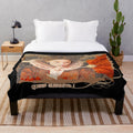 Cate Blanchett as Queen Elizabeth I of England on a plush blanket