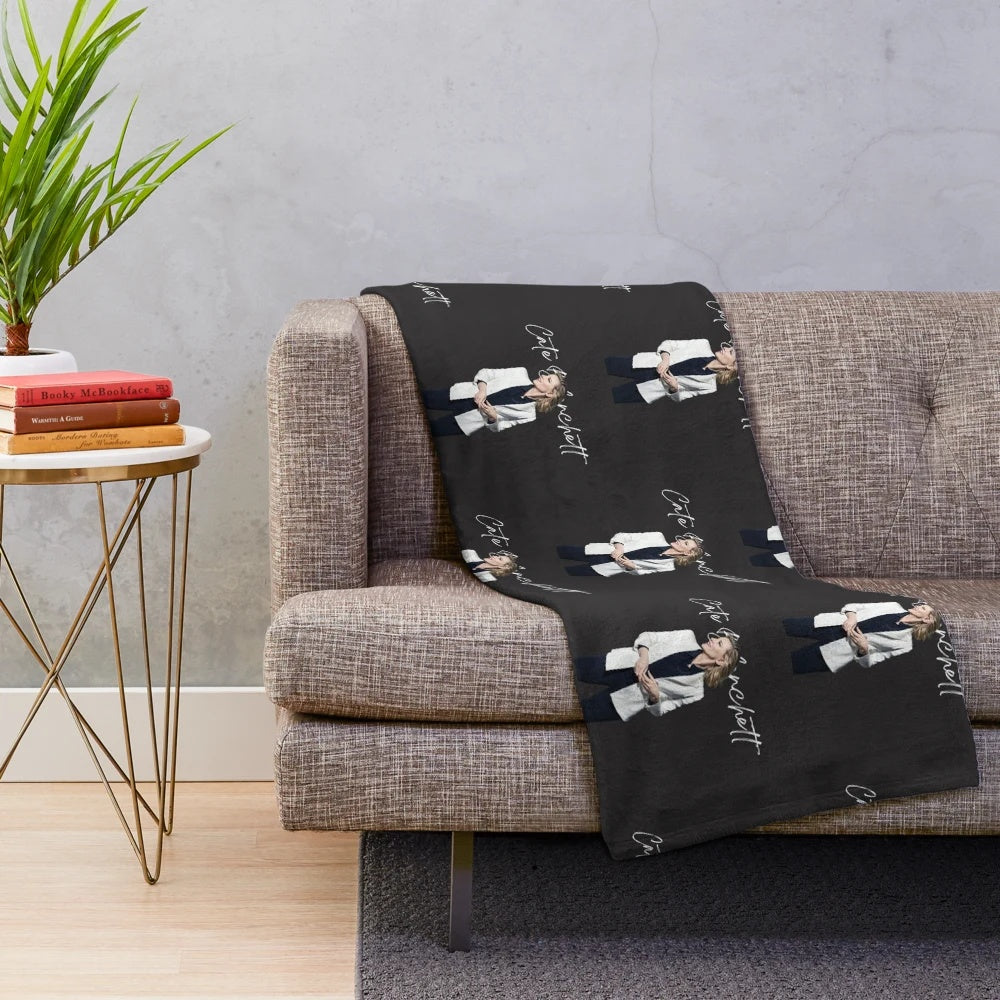 Cate Blanchett Inspired Plush Blanket