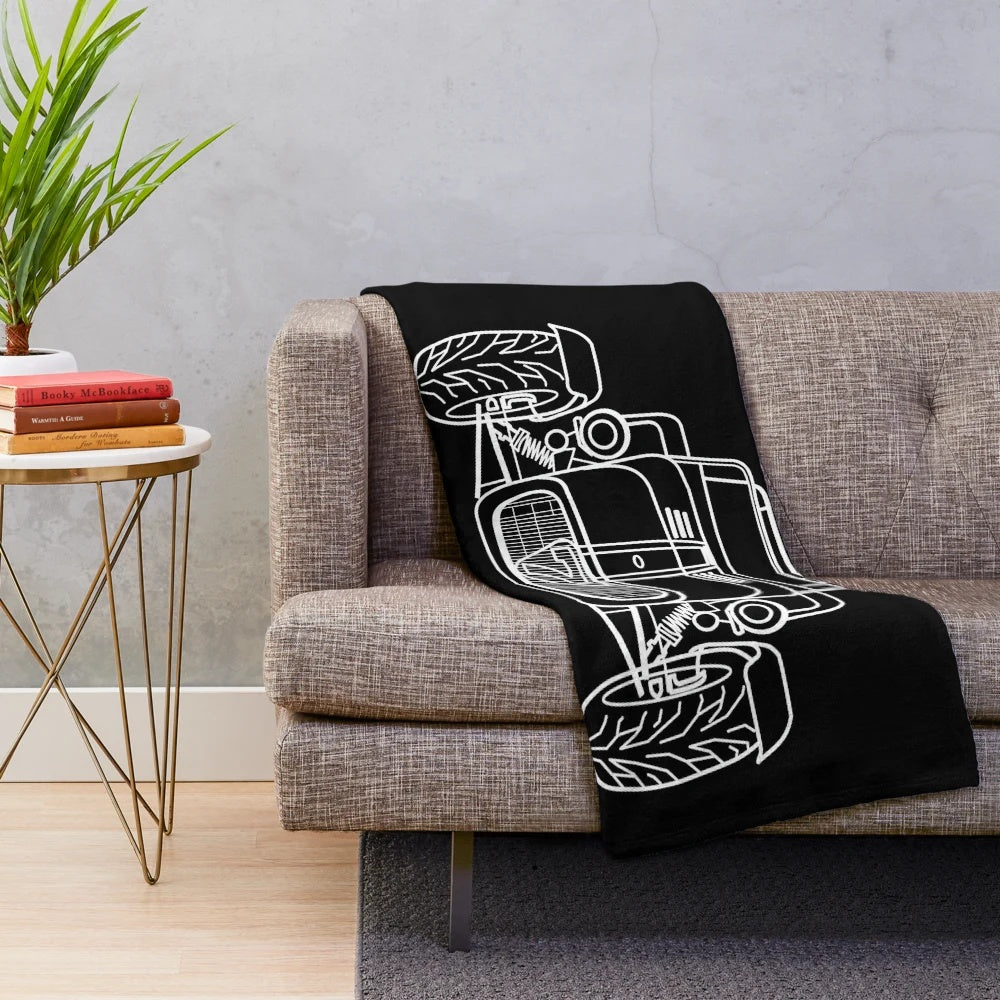 Caterham Super 7-themed plush blanket