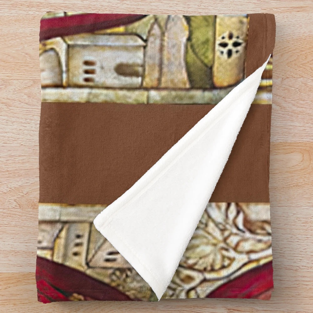 Catholic Saint Raphael Archangel Plush Blanket