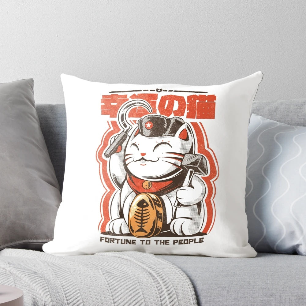 Catnist Pillow - Soft and Cuddly Communist Cat Plush Cushion