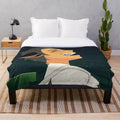 Chipped design plush blanket featuring the character Catra from She-Ra and the Princesses of Power