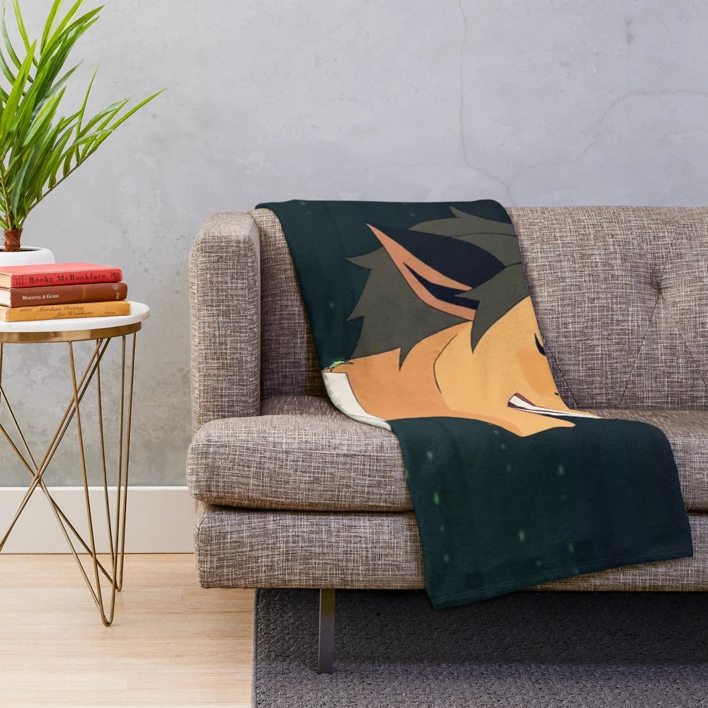 Chipped design plush blanket featuring the character Catra from She-Ra and the Princesses of Power