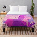 Catradora inspired plush blanket with characters from She-Ra and the Princesses of Power