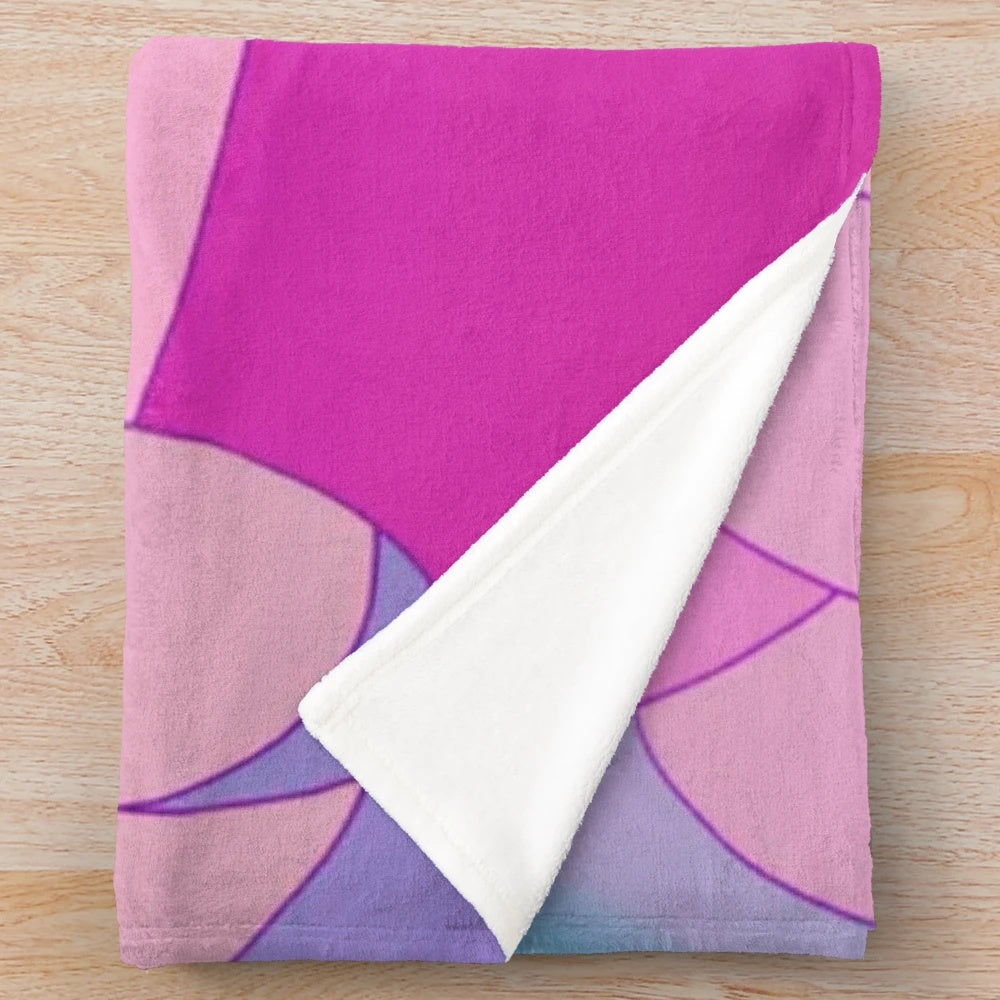 Catradora inspired plush blanket with characters from She-Ra and the Princesses of Power