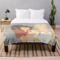 Catradora vector art inspired plush blanket