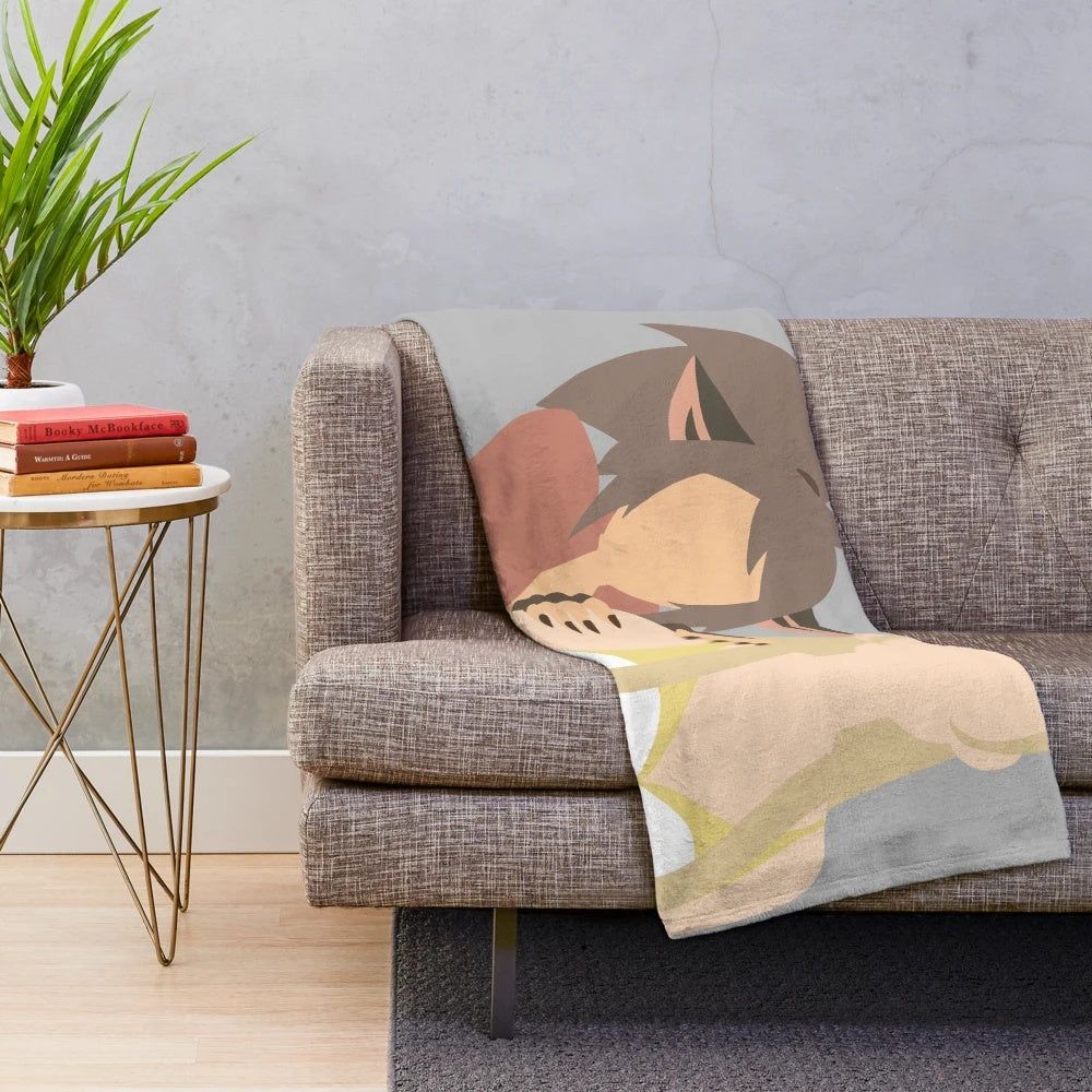 Catradora vector art inspired plush blanket