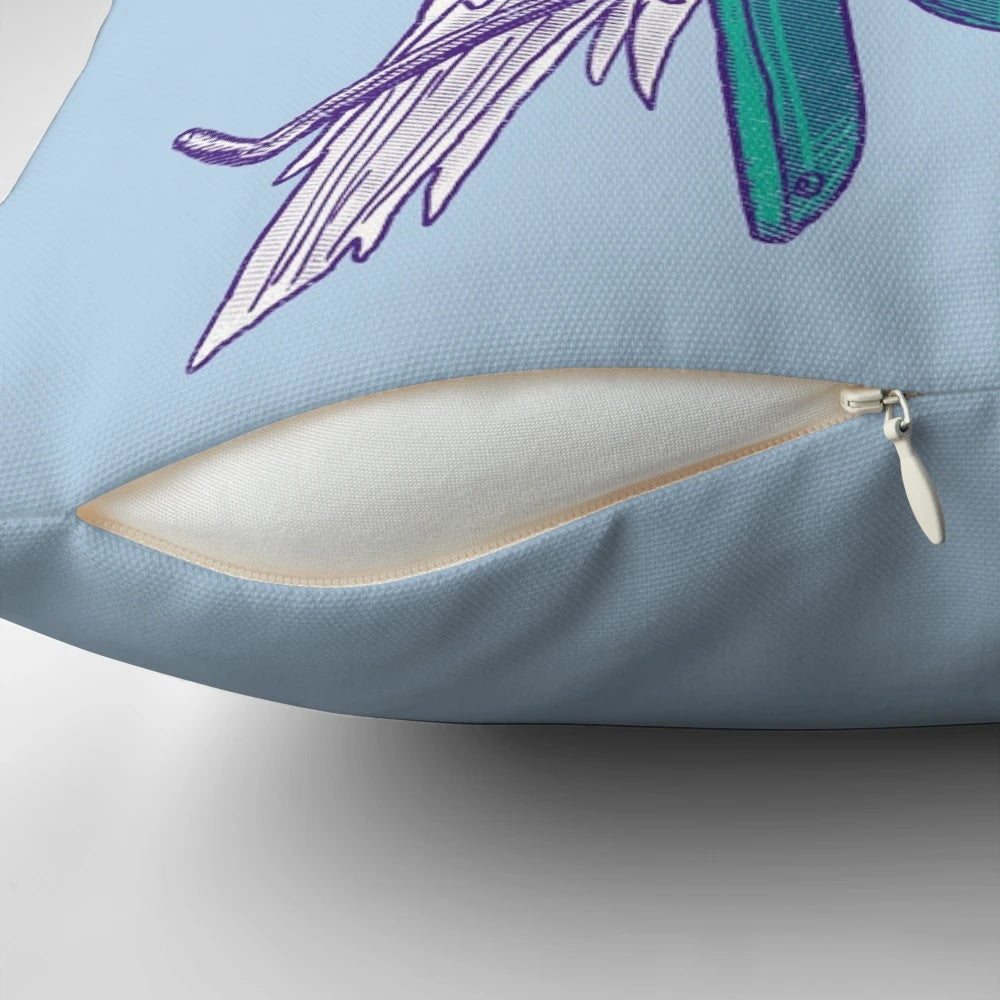 Caulkatoo Cockatoo Tropical Bird Throw Pillow