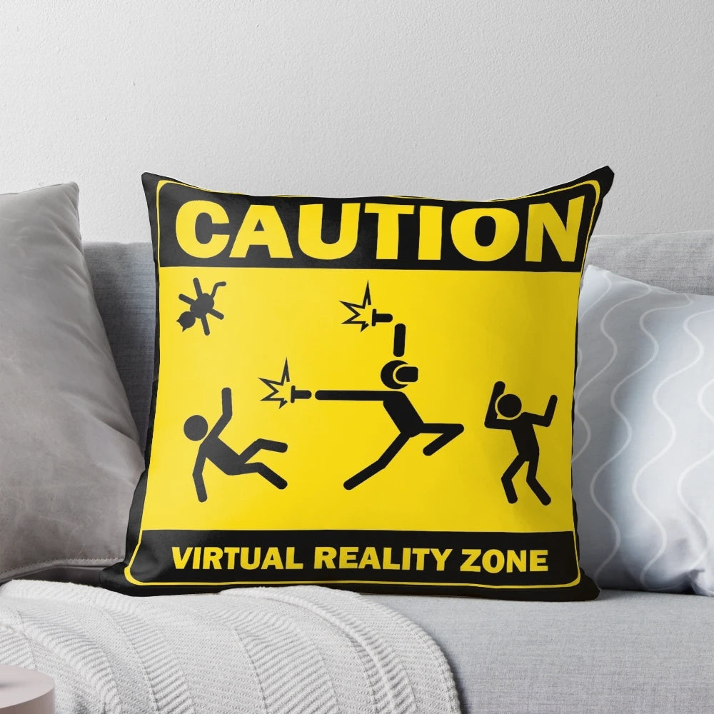 Comfortable virtual reality pillow with Oculus Quest 2 and Beat Saber design