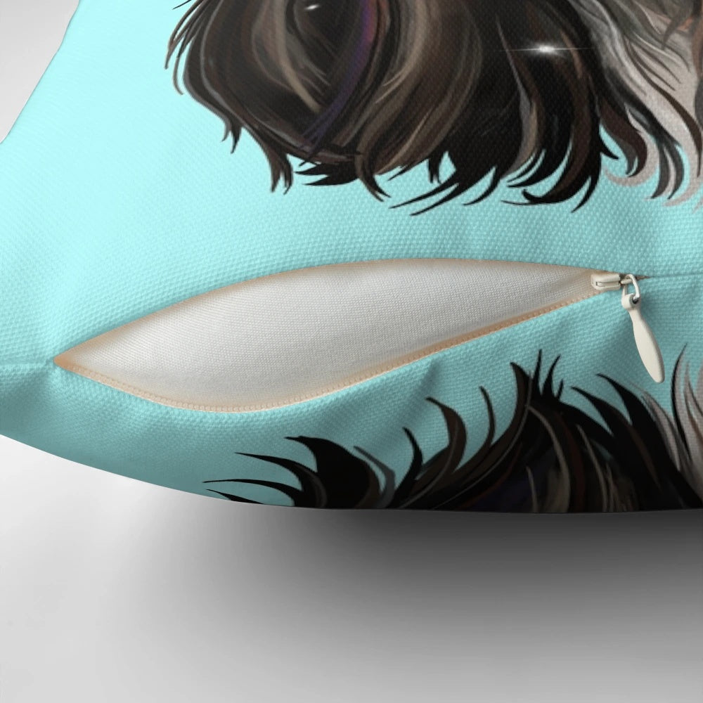 Soft Cavalier King Charles Spaniel dog pillow with a cute puppy design, perfect for dog lovers and pet owners.