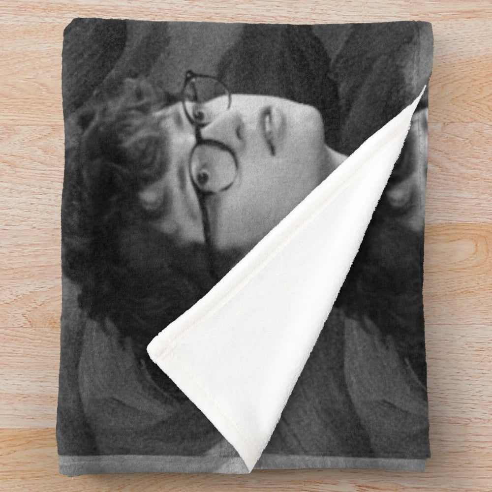 Cavetown Plush Blanket in Black and White