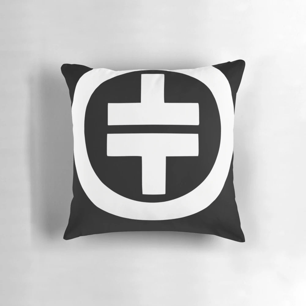 Take That 30 logo printed on a high-quality pillow