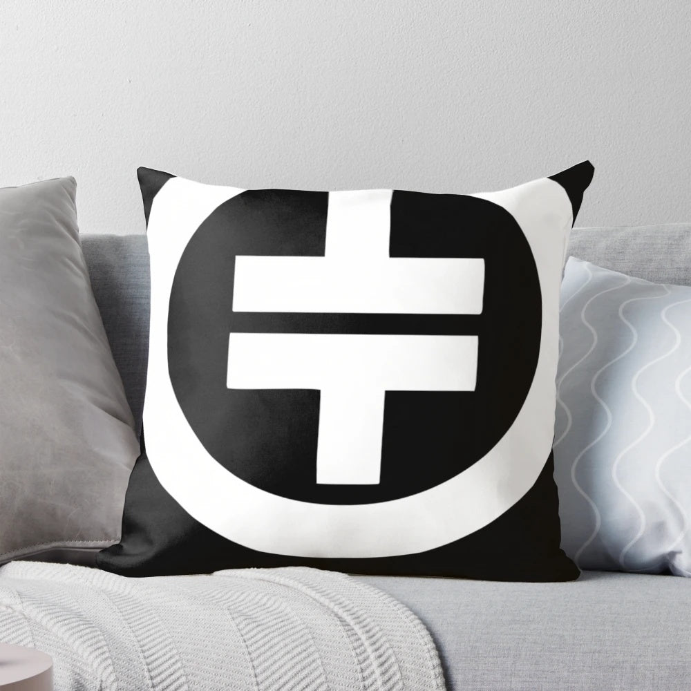 Take That 30 logo printed on a high-quality pillow