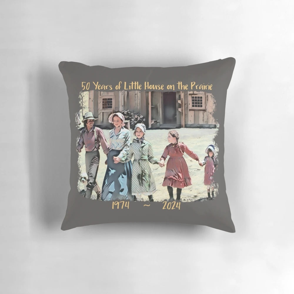 Commemorative "Little House on the Prairie" 50th Anniversary TV Show Pillow