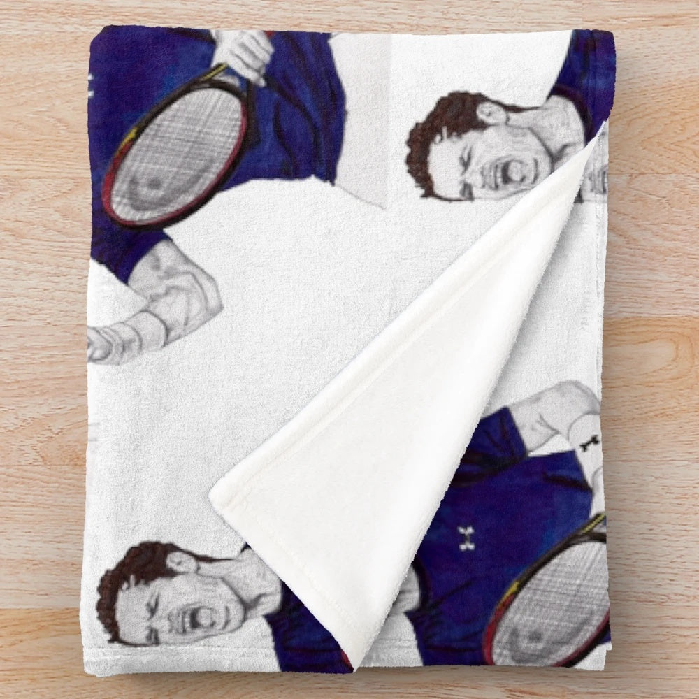 Andy Murray Plush Blanket for Tennis Fans