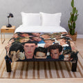 Austin Butler photo collage design on a plush fleece blanket