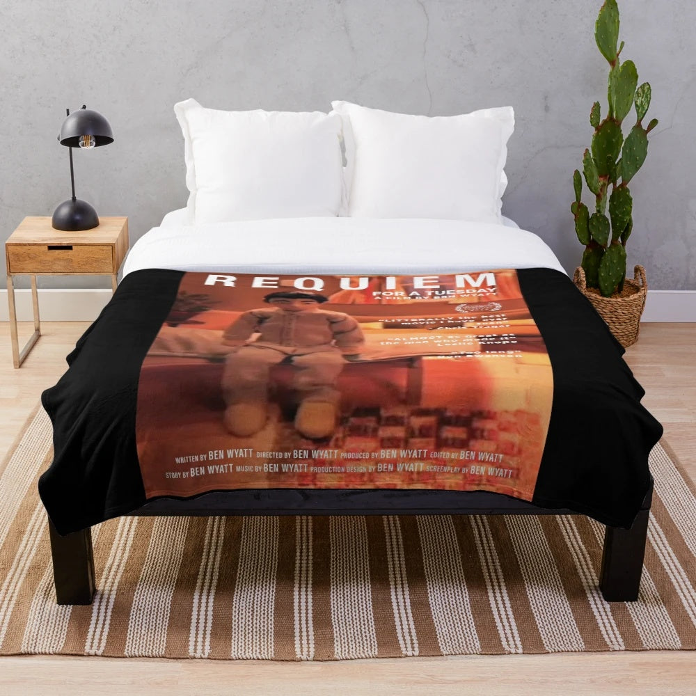 Ben Wyatt "Requiem for a Tuesday" themed plush blanket