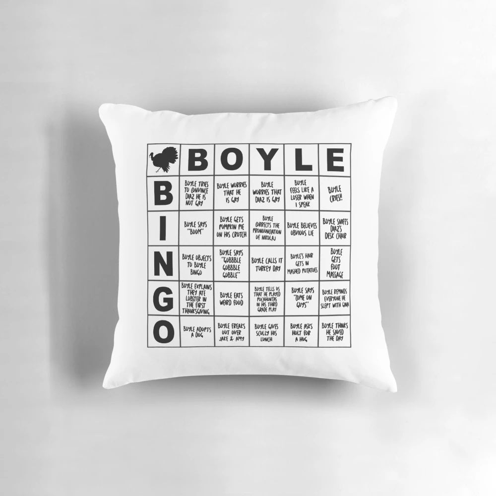 Plush pillow featuring the character of Detective Charles Boyle from the hit comedy series Brooklyn Nine-Nine