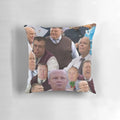 A stylish collage pillow featuring the iconic characters Hitchcock and Scully from the hit comedy TV show Brooklyn Nine-Nine.