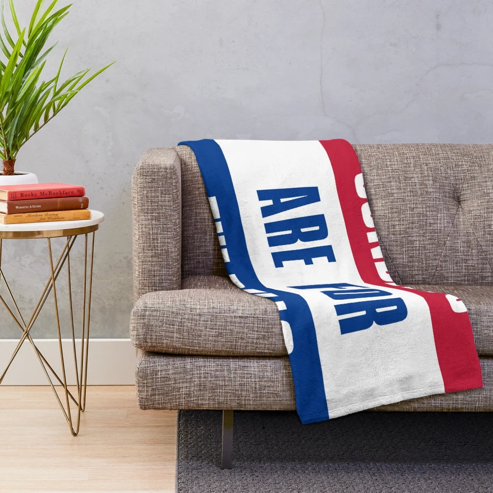 Buffalo Bills-inspired plush blanket for football fans