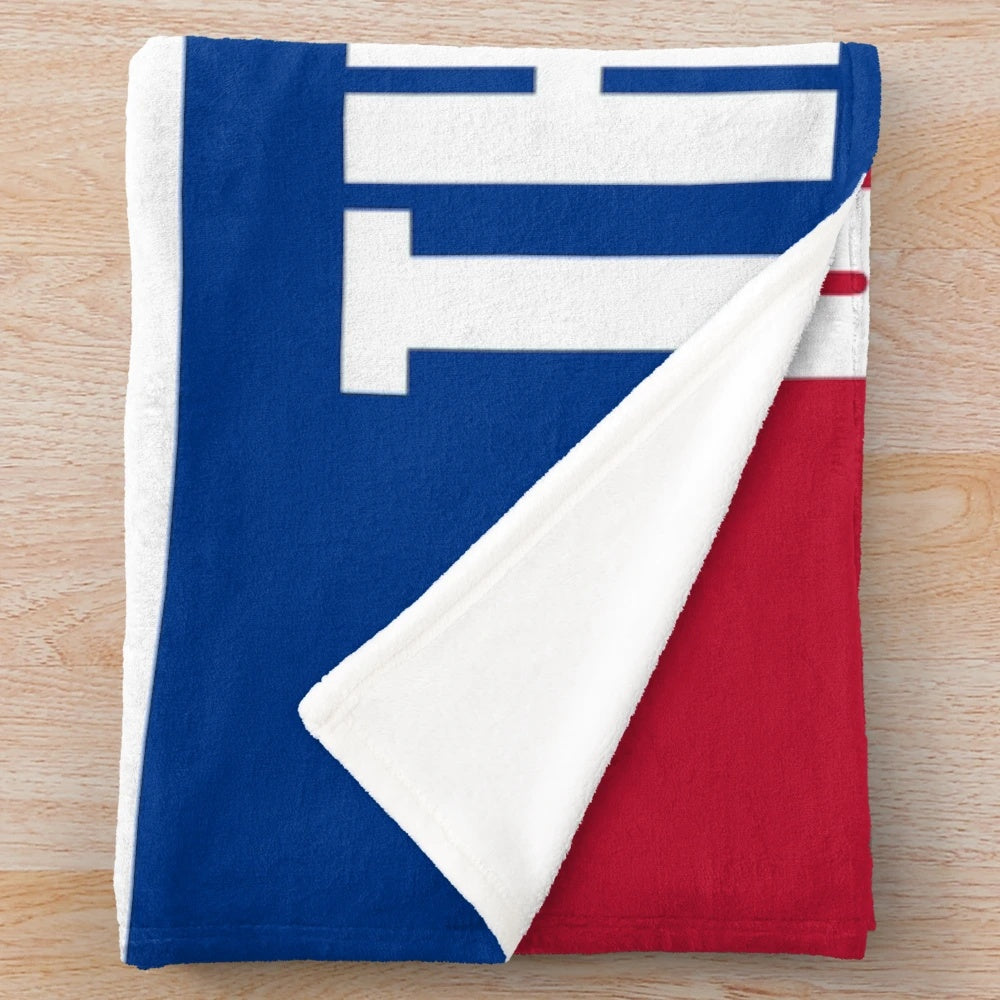 Buffalo Bills-inspired plush blanket for football fans
