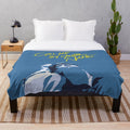 Plush blanket inspired by the movie "Call Me By Your Name" featuring Elio and Oliver