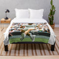 Carlos Alcaraz plush blanket featuring the talented spanish tennis player