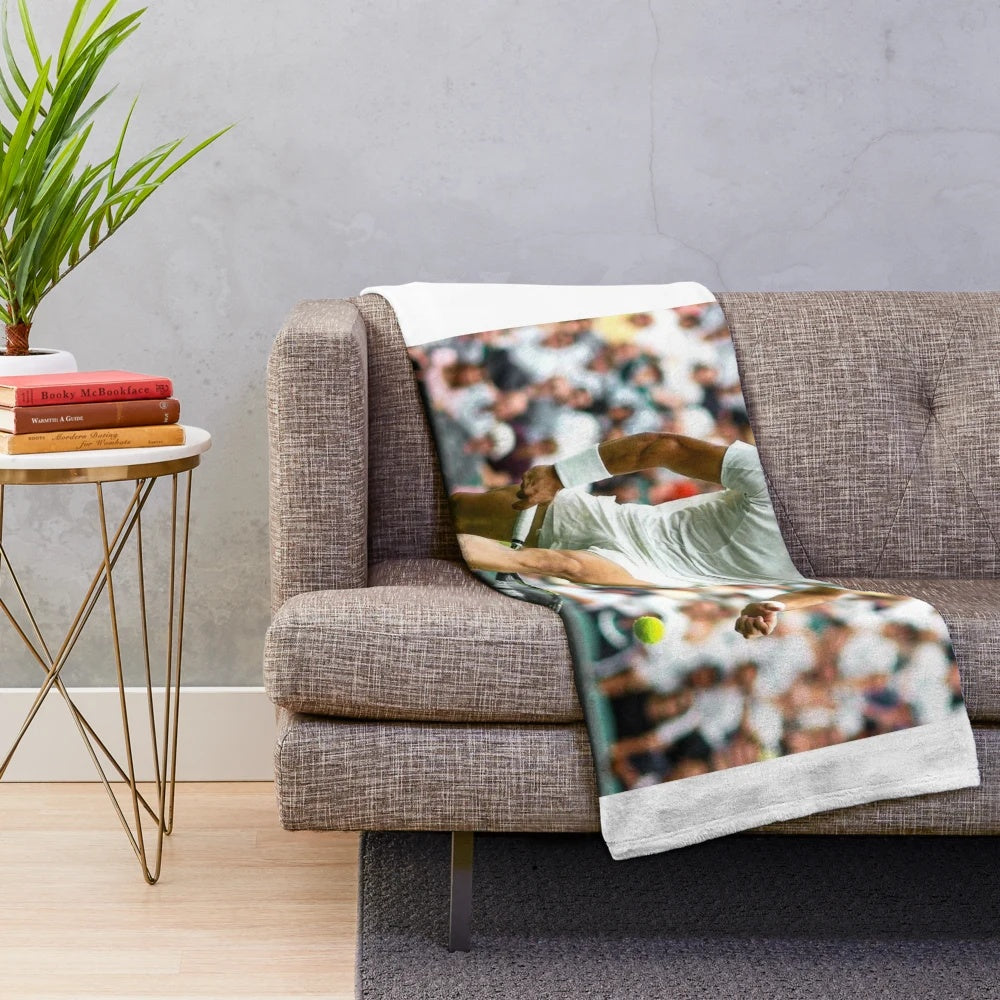 Carlos Alcaraz plush blanket featuring the talented spanish tennis player