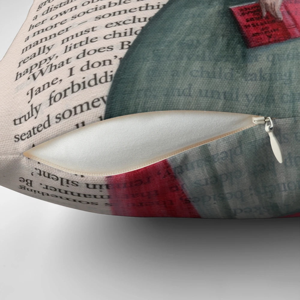 Jane Eyre by Charlotte Bronte Literary Pillow