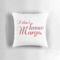 Margo and Todd-inspired Christmas vacation pillow featuring a Griswold quote