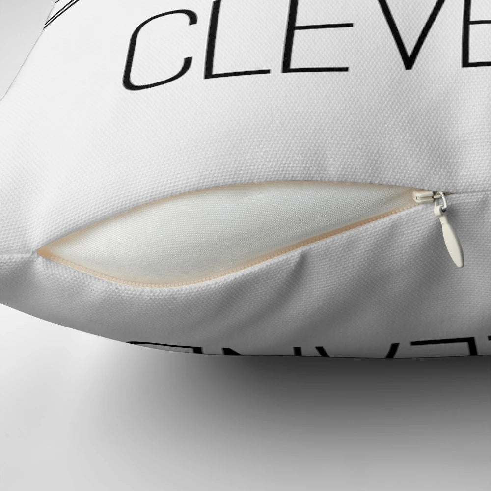 CLE Skyline III Pillow featuring the iconic Cleveland, Ohio skyline along Lake Erie