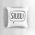 Pillow featuring the "Siu" celebration of soccer player Cristiano Ronaldo