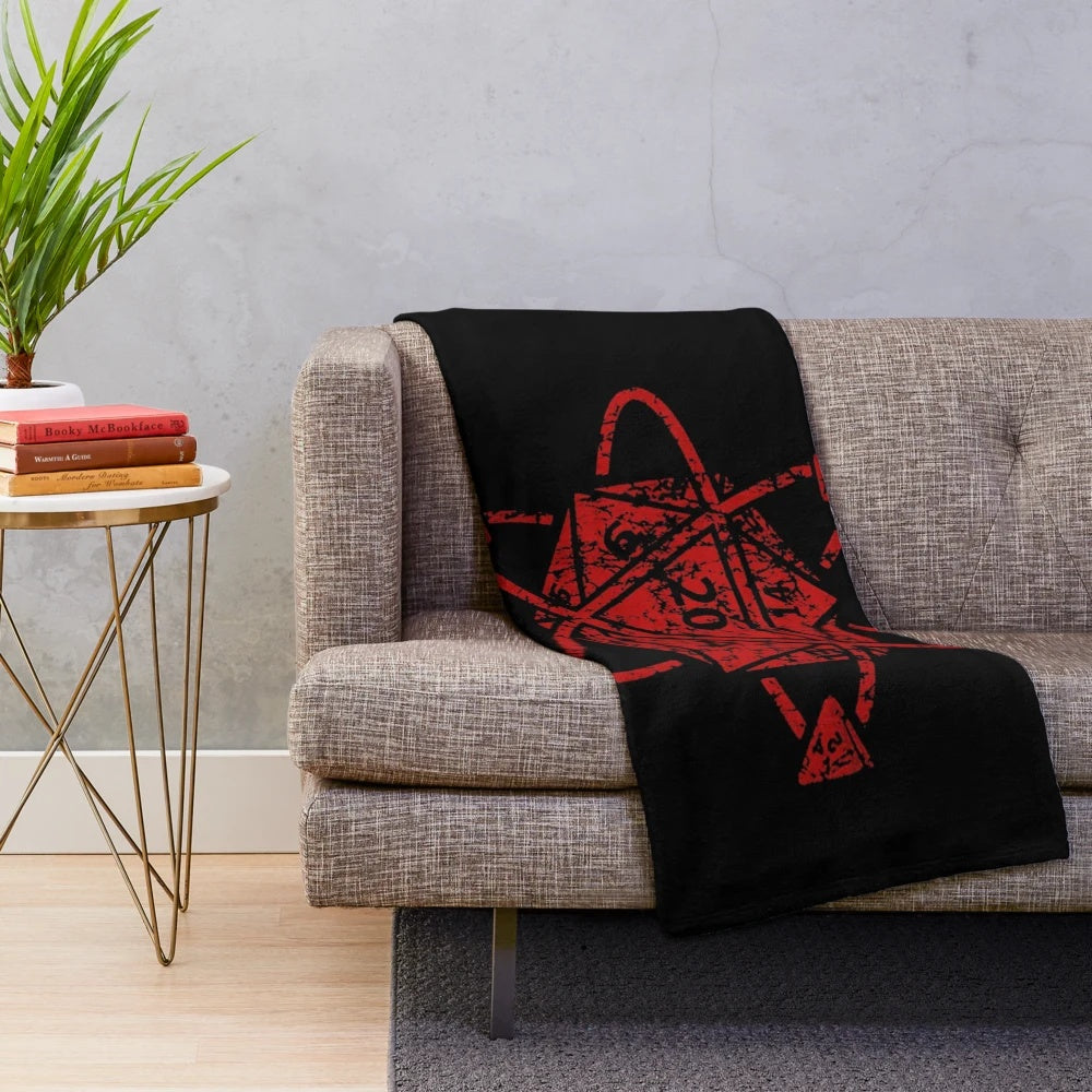 Cozy Dungeons and Dragons D&D Plush Blanket