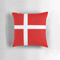 Denmark flag-inspired pillow with Scandinavian design