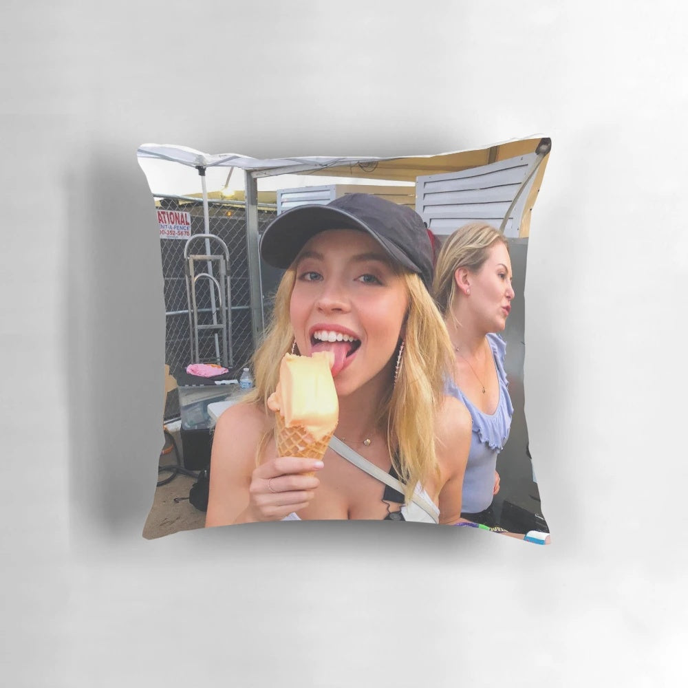 Sydney Sweeney Pillow featuring diverse representation of powerful women