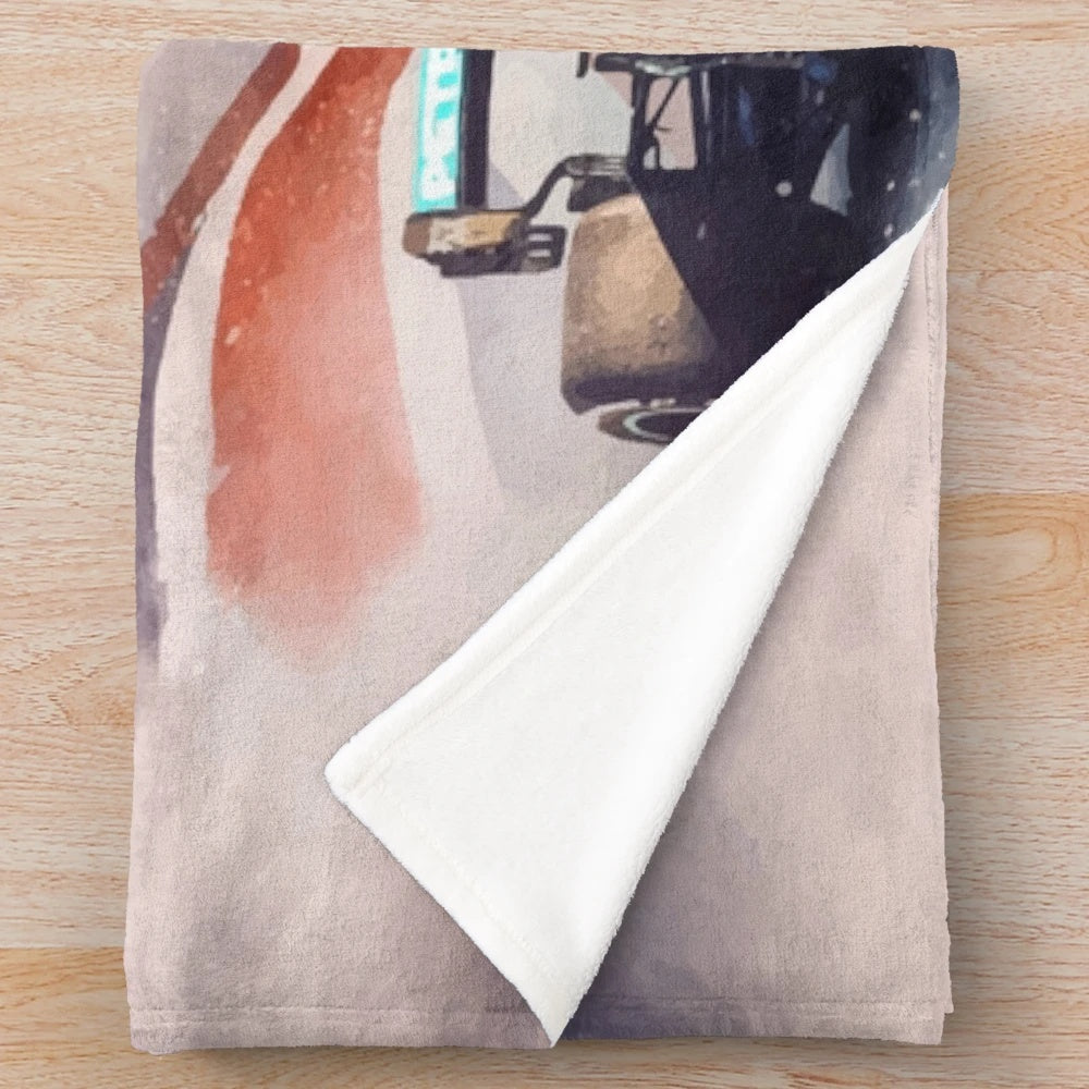 Lewis Hamilton inspired Formula 1 racing plush blanket