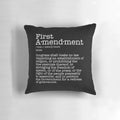 First Amendment Constitution Free Speech Pillow - Patriotic Pillow Showcasing Civil Liberties