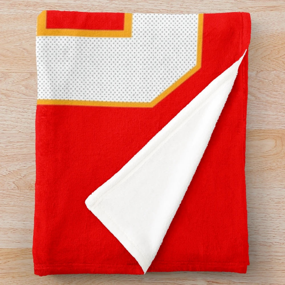 Travis Kelce inspired football art plush blanket