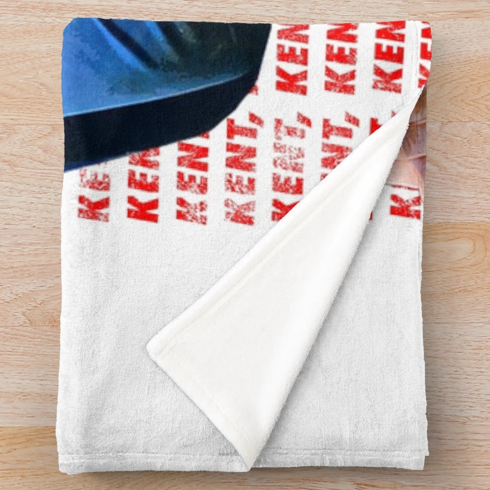Glasgow Rangers themed plush blanket featuring Ryan Kent
