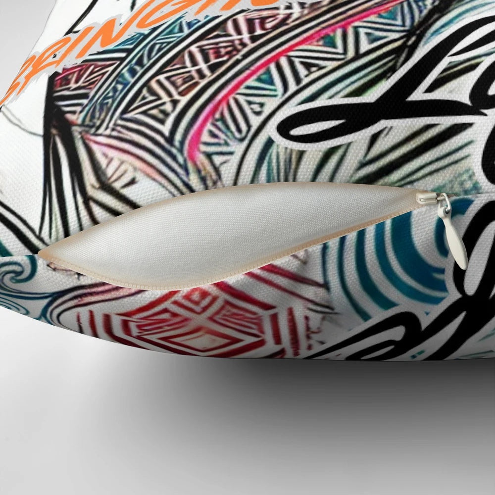 Hmong Pride Pillow, showcasing Hmong cultural patterns and design