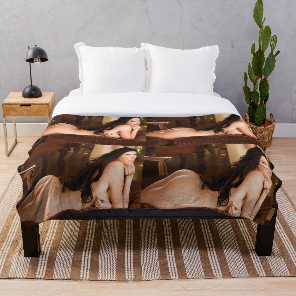 Sandra Bullock Plush Blanket - Soft and Cozy Celebrity Throw Blanket