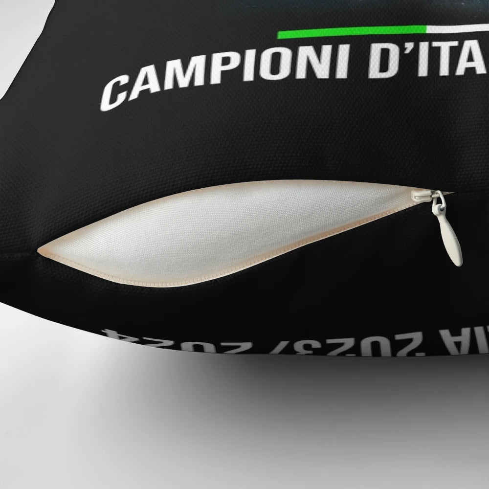 Pillow featuring the Inter Milan team crest and "Campioni d'Italia" text, commemorating their 2023/24 Serie A championship.
