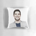 Customizable pillow featuring actor Jeremy Jordan in various Broadway roles