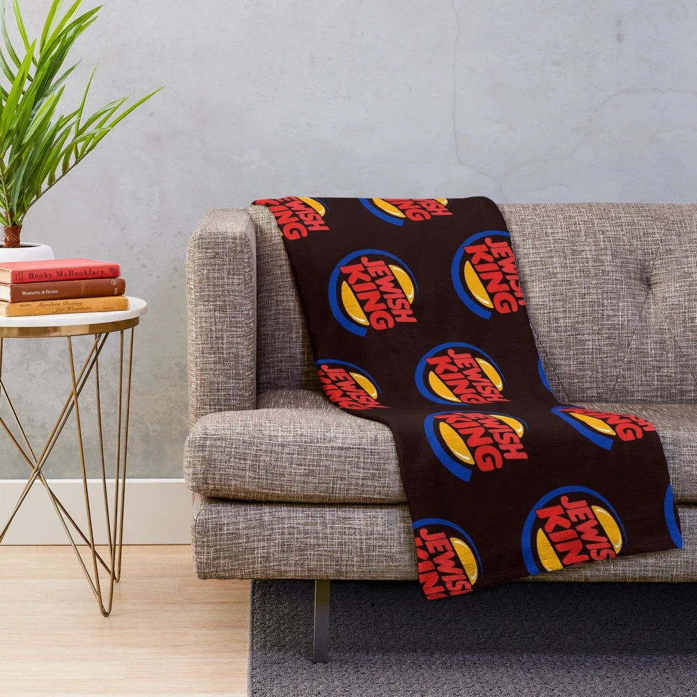 Cozy "Jewish King" plush blanket