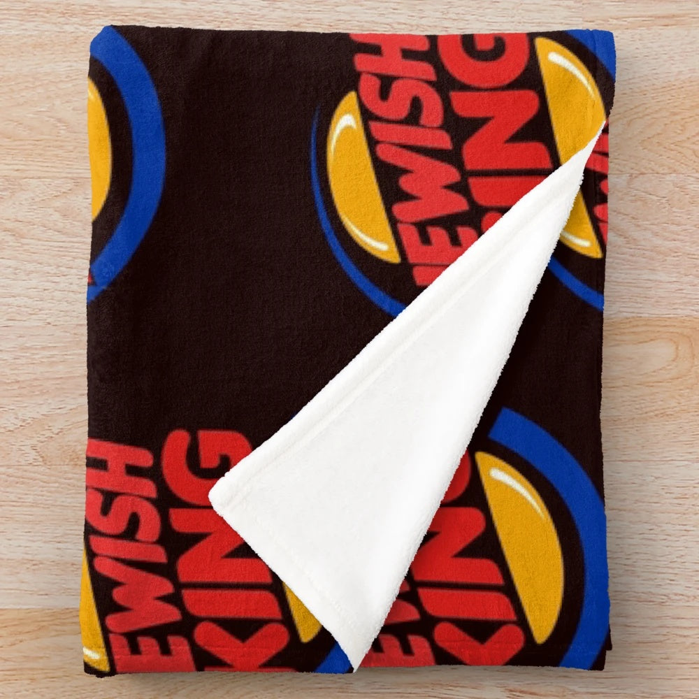 Cozy "Jewish King" plush blanket