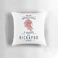 Kickapoo Native Mexican American Woman Pillow - Never Underestimate