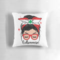 Colorful Lebanese flag-themed decorative pillow