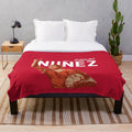 Darwin Nunez Plush Blanket featuring the Liverpool FC forward