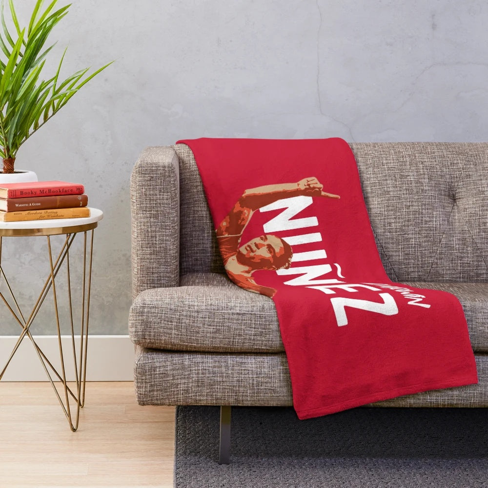 Darwin Nunez Plush Blanket featuring the Liverpool FC forward